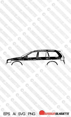 Digital Download vector graphic - Volvo XC90 1st gen (2002-2014) EPS | SVG | Ai | PNG