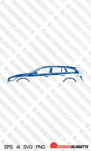 Digital Download vector graphic - Volvo V60 2011-2018 1st gen EPS | SVG | Ai | PNG
