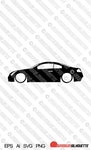 Digital Download vector graphic - Lowered Infiniti G35 coupe (2003- 2006) EPS | SVG | Ai | PNG