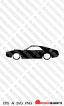 Digital Download vector graphic - AMC AMX Hurst muscle car silhouette.  EPS | SVG | Ai | PNG