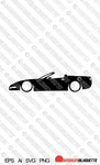Digital Download vector graphic - Lowered Chevrolet Corvette C5 Convertible EPS | SVG | Ai | PNG
