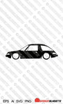 Digital Download vector graphic -Lowered AMC Pacer classic car silhouette EPS | SVG | Ai | PNG