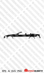Digital Download vector graphic - BMW E64 6-series Convertible EPS | SVG | Ai | PNG