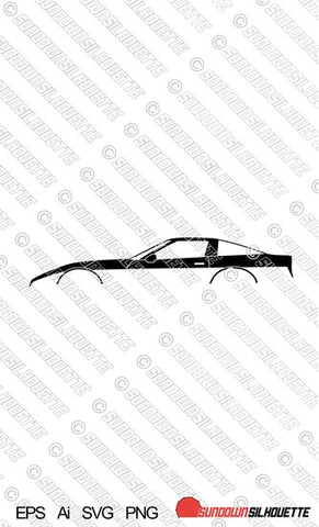 Digital Download vector graphic - Chevrolet Corvette C4 Coupe  EPS | SVG | Ai | PNG