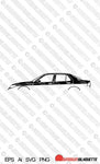 Digital Download vector graphic - Saab 9-5 sedan EPS | SVG | Ai | PNG