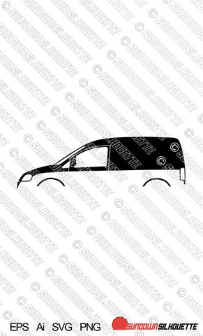 Digital Download vector graphic - VW Caddy Mk3, 2k Van EPS | SVG | Ai | PNG